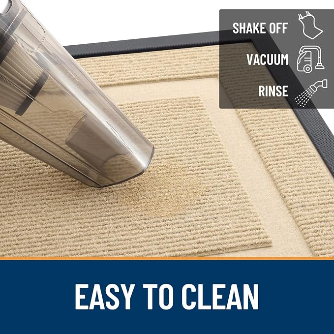 OLANLY Front Door Mat Outside 71x47, All-Season Heavy-Duty Rubber Doormat | - Image 6