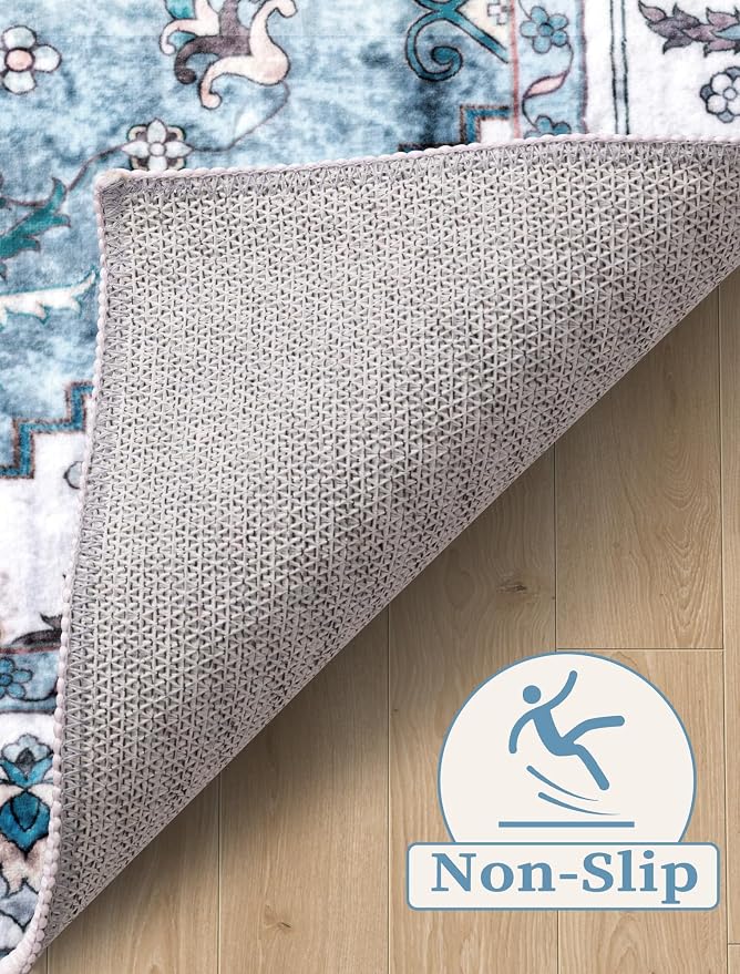 SERISSA 2x5 Washable Non Slip Boho Runner Rug - Image 4