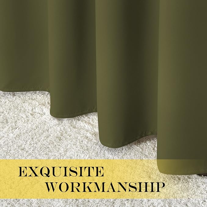 NICETOWN Patio Door Curtain Sound Blocking, Bedroom Privacy Room Divider Curtain - Image 5