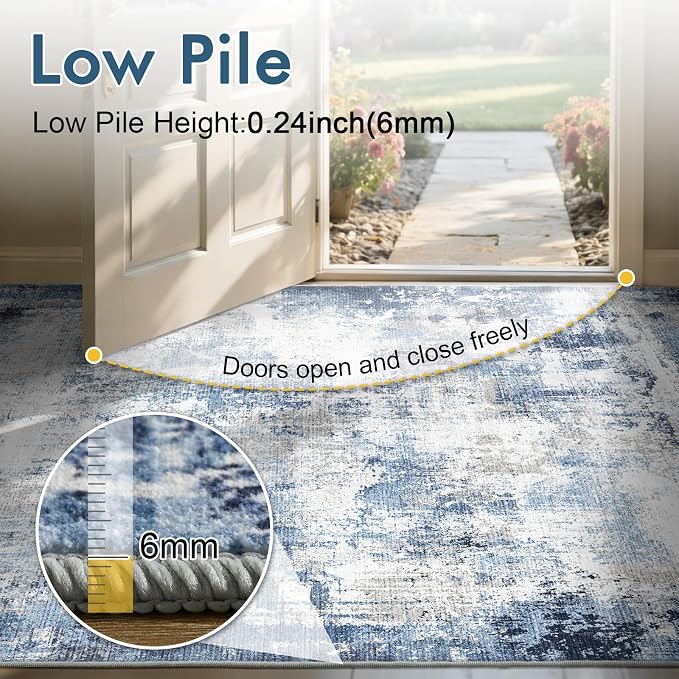 6x9 Ft Large Area Rugs for Living Room, Soft Non-Slip Washable Rugs Modern - Image 7