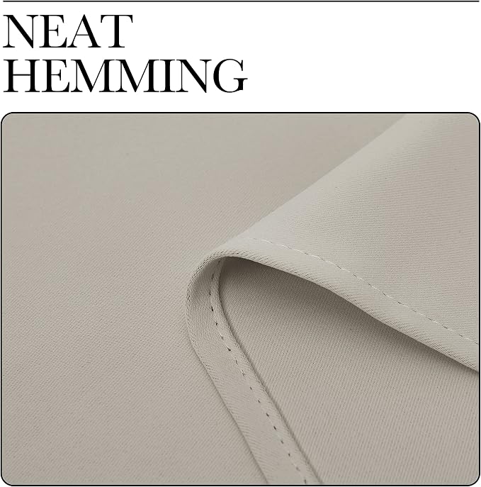 NICETOWN Natural Living Room Blackout Curtains - Image 8