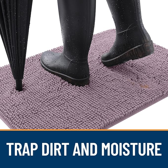 OLANLY Dog Door Mat for Muddy Paws 47x17, Super Absorbent Chenille Mud Mat | - Image 2