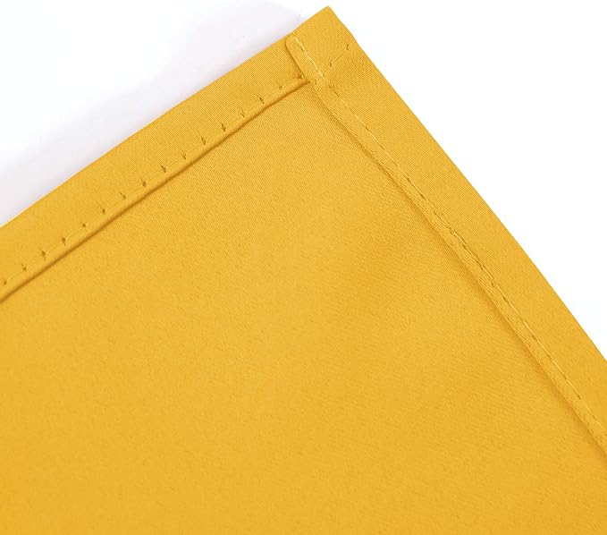 Yellow Blackout Curtains 40 x 63 Inch Length/Set of 2 Curtain Panels/Thermal - Image 8