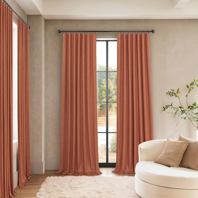Pitalk Terracotta Blackout Curtains - Image 7