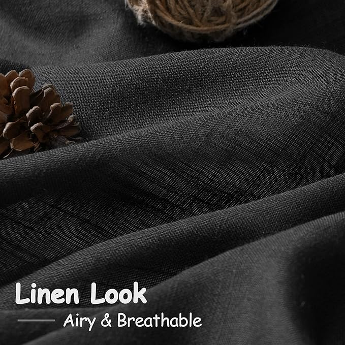 Extra Wide 100 Inch Linen Curtains - Image 2