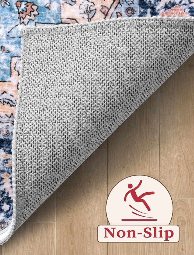 SERISSA 2'6"x8' Washable Non Slip Boho Runner Rug - Image 4