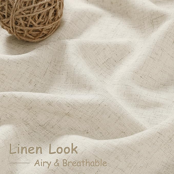 Vanilla Linen Curtains 84 Inches Long - Image 4