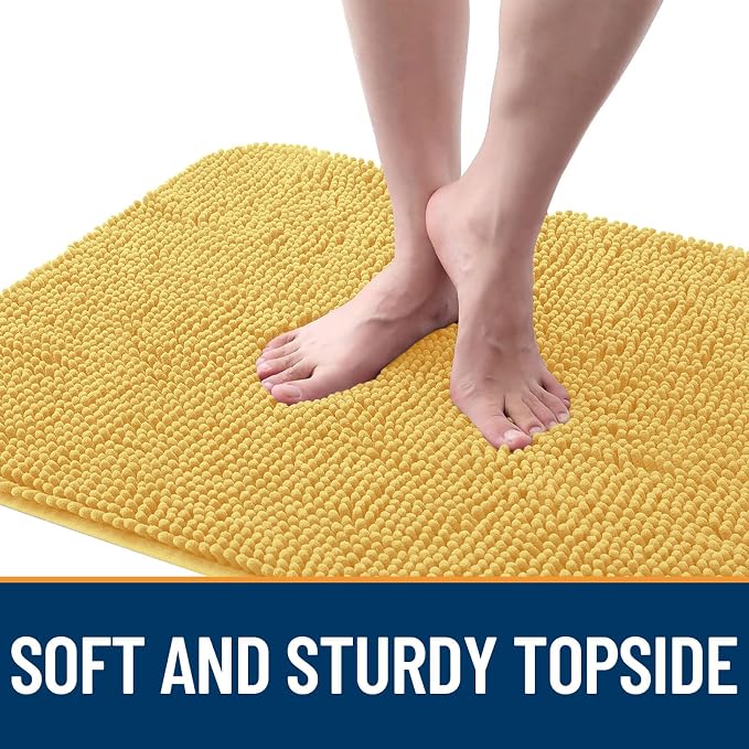 OLANLY Dog Door Mat for Muddy Paws 47x32, Super Absorbent Chenille Mud Mat | - Image 4