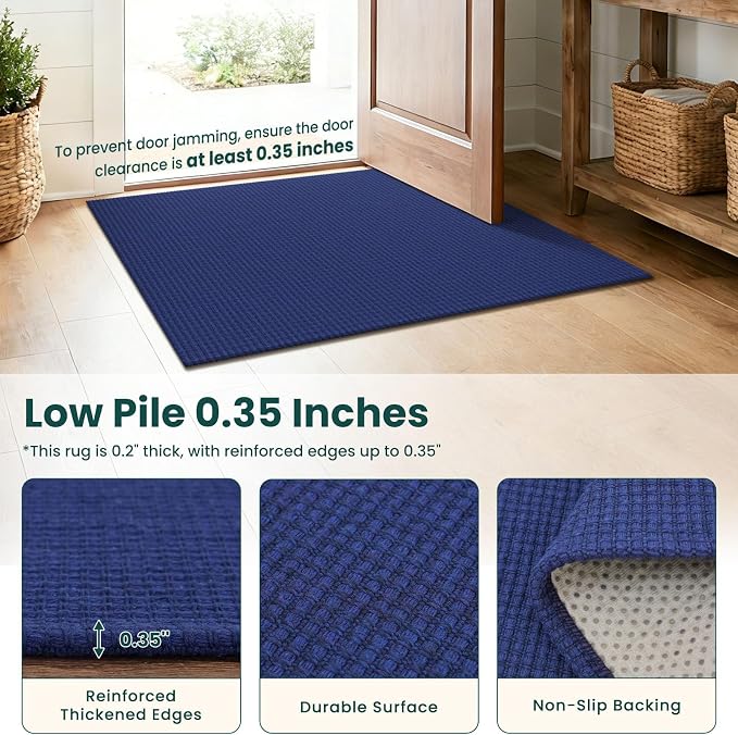 KOZYFLY Washable 2x3 Entry Area Rug, Small Throw Rugs - Image 5