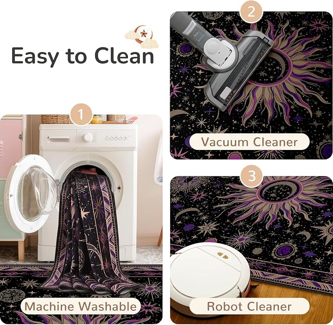 Vacuum-Friendly, 2x6 Washable Area Rug - Image 6