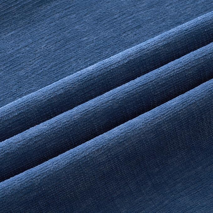 MIULEE Navy Blue Chenille Couch Throw Pillow Covers, 18x18 | Set of 2, Soft - Image 6
