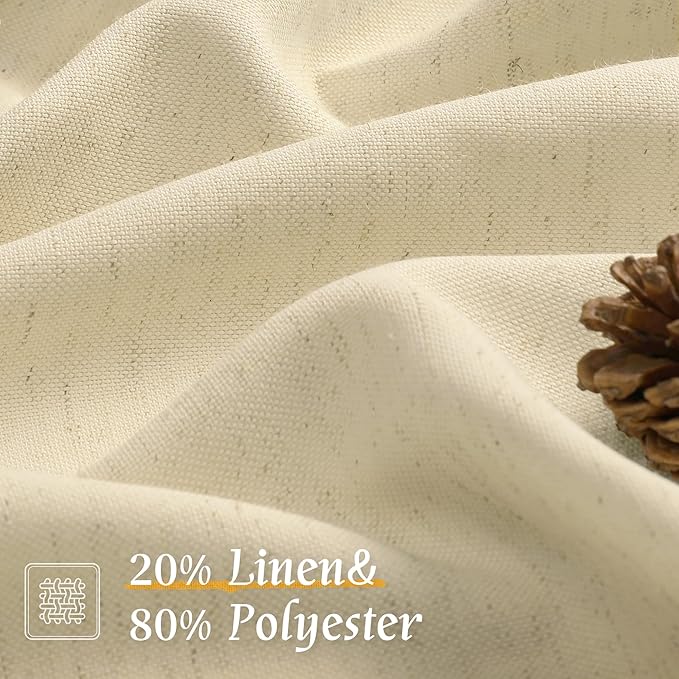 Light Filtering 72 Inch Linen Curtains - Image 2