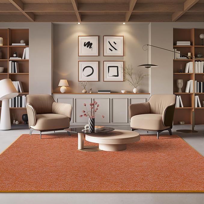 4x6 Area Rugs for Living Room Non Slip Dorm Bedroom Rug, Minimalist Washable - Image 6