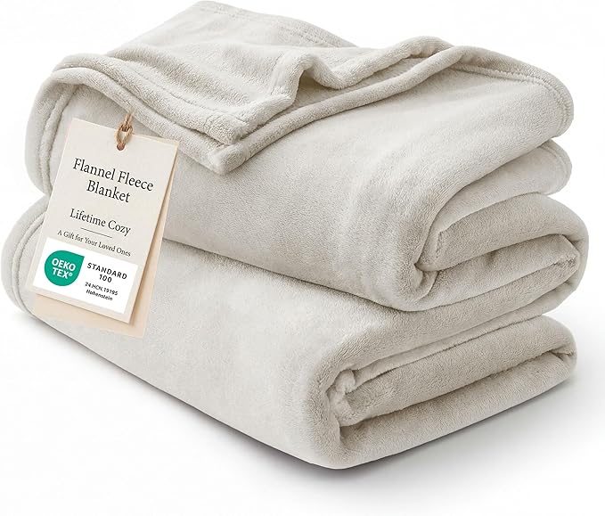 Bedsure GentleSoft Fleece Throw XL Blanket Linen by Unknown