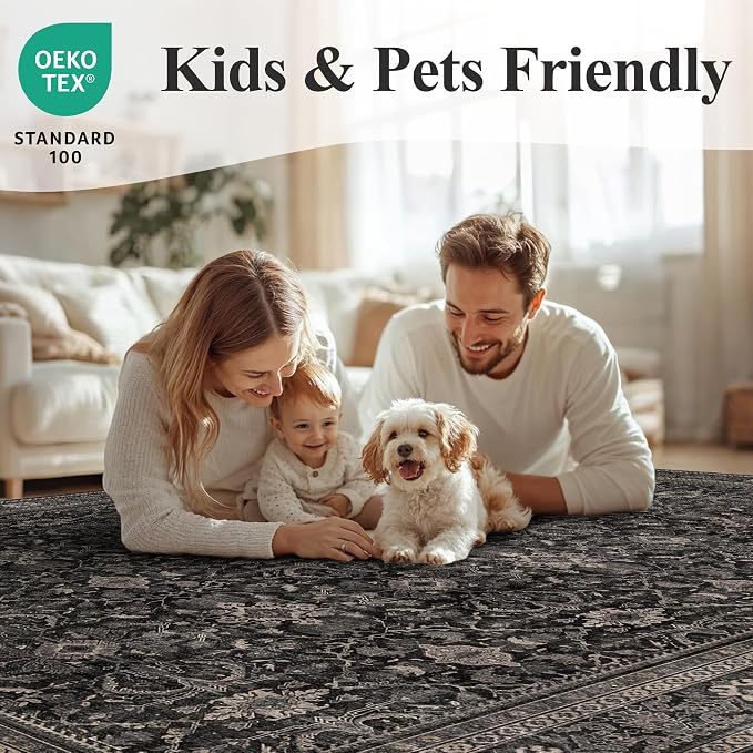 Schweek 2x6 Runner Rugs Washable Non Slip Rugs - Image 8