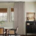 Burlywood Birch Linen Pinch Pleated Curtains 126 Inches Long | Light Filtering by Twodrapes