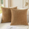 CaliTime Decorative Couch Throw Pillow Covers 26 X 26 Inches Apricot Brown | by CaliTime