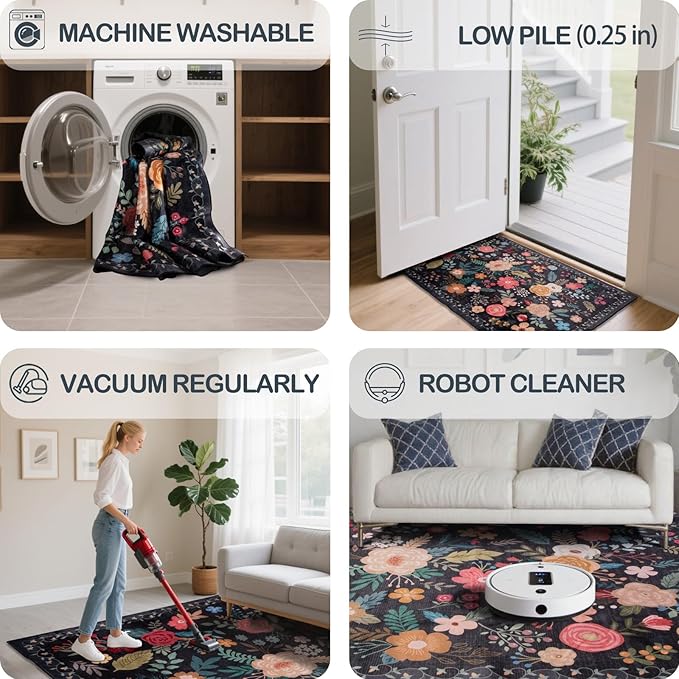 Washable 2'6" x 8' Runners for Hallways, Non Slip Long Floor Runner for Kitchen - Image 6