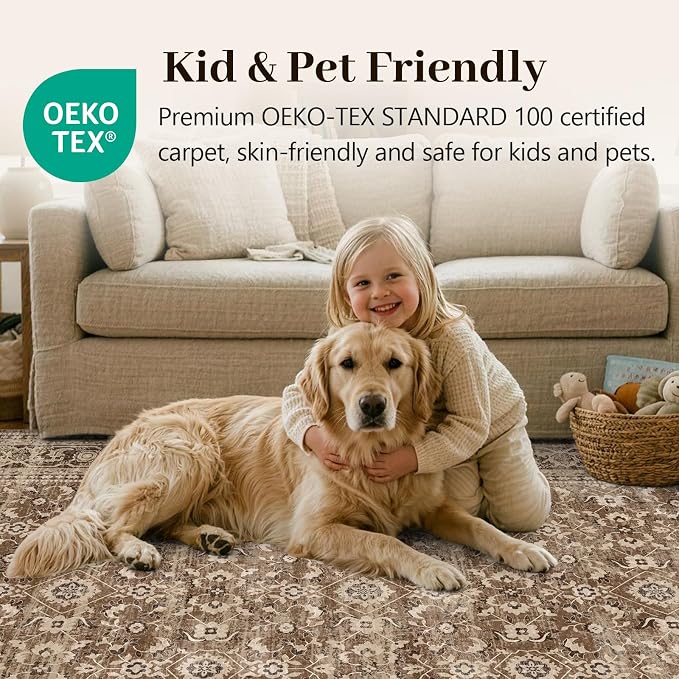 9x12 Ft Extra Large Area Rugs for Living Room, Soft Non-Slip Machine Washable - Image 5