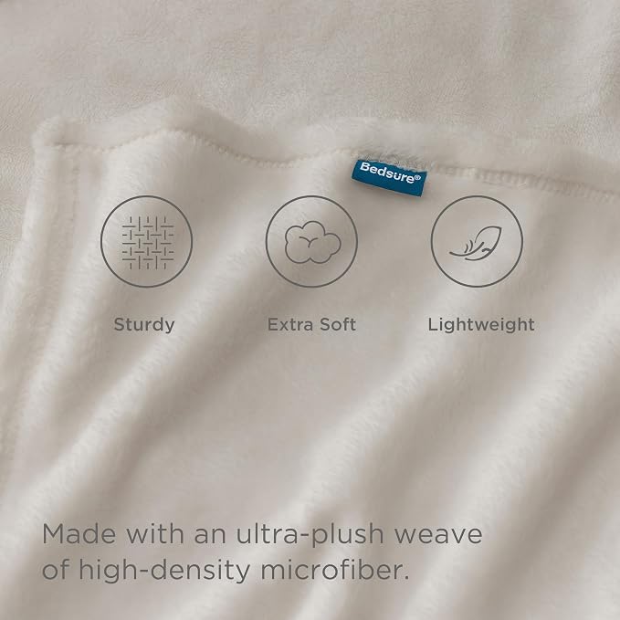 Bedsure GentleSoft Fleece Blanket California King Size Linen - Image 4