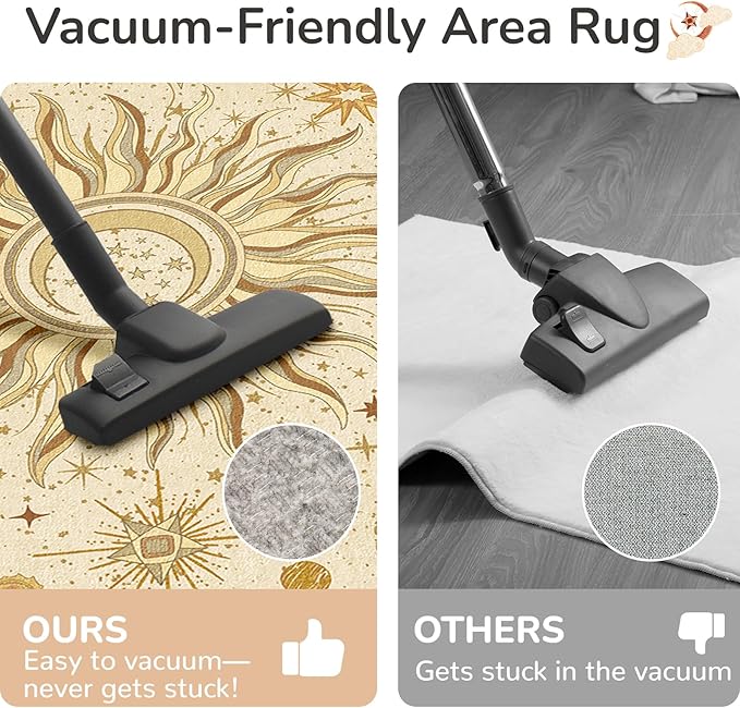 Vacuum-Friendly, 8x10 Washable Area Rug - Image 4