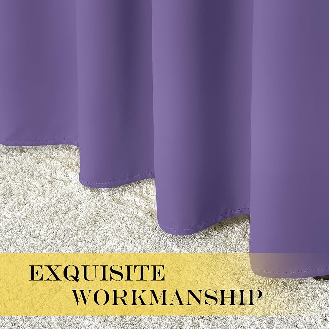 NICETOWN 66 Inch Long Blackout Curtains - Image 4