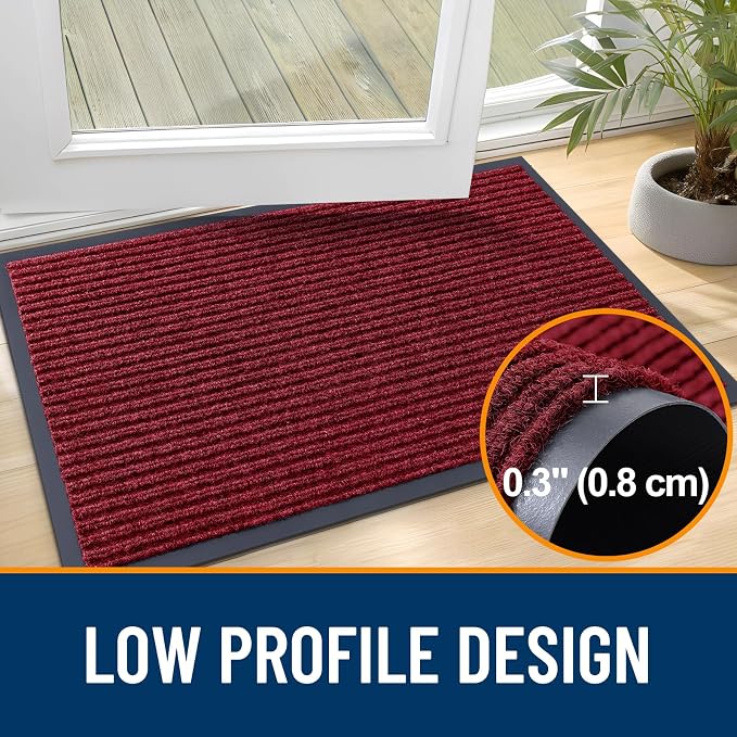 OLANLY Front Door Mat 47x34, Waterproof Heavy-Duty Indoor Outdoor Doormat | - Image 4