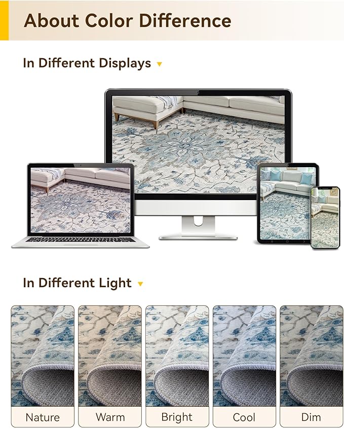 RELEANY Washable Area Rug, Runner 3'x20', Water Repellent, Pet Friendly - Image 8