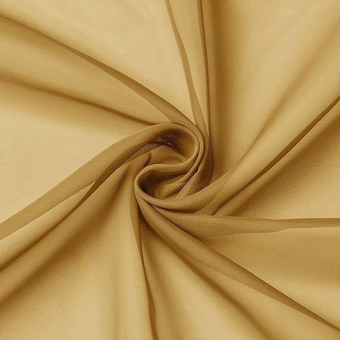 Gold Valances for Windows, Modern Solid Mini Small Window Curtains for Cafe - Image 9