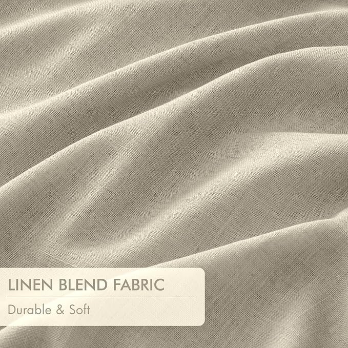 MIULEE Burlywood Birch Pinch Pleated 100% Blackout Curtains 40x63 Inches | Room - Image 6