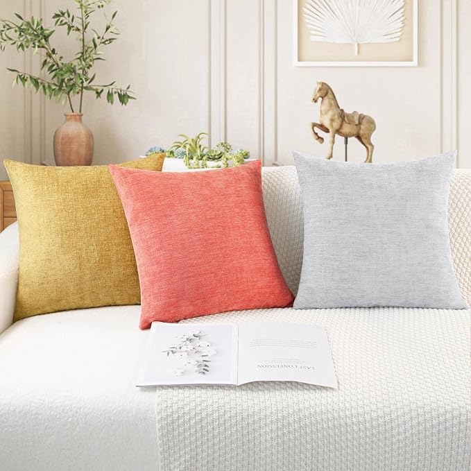 CaliTime Decorative Couch Throw Pillow Covers 26 X 16 Inches Living Coral | - Image 5