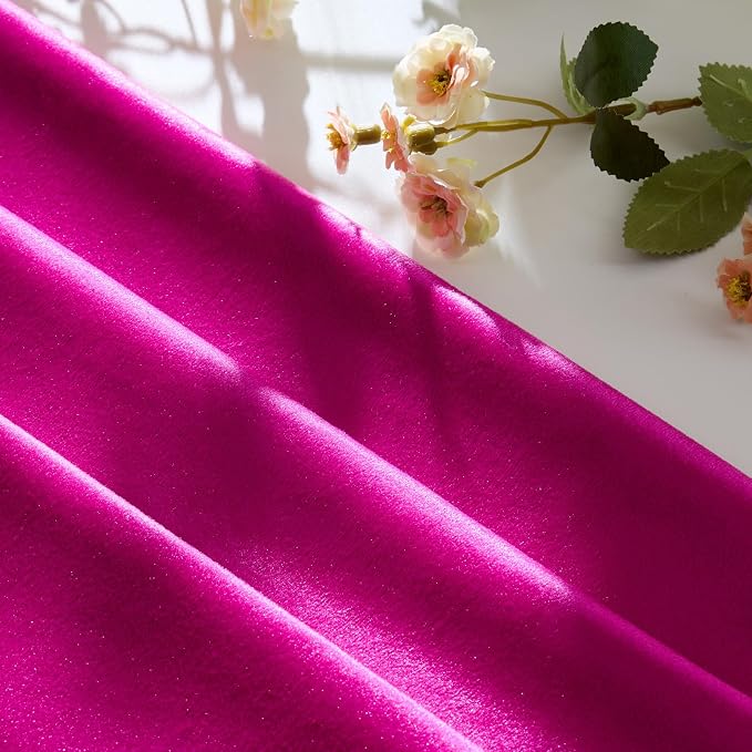 GIGIZAZA Hot Pink Velvet Pillow Covers 22x22 Decorative Pillows Pack of 2 | - Image 4