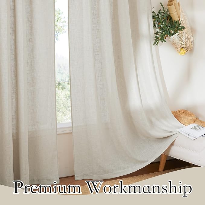 RYB HOME Sheer Curtains for Cafe - Image 5