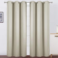 Light Beige Thermal Blackout Curtains/42 x 84 Inch/Set of 2 Panels Room by Lemomo