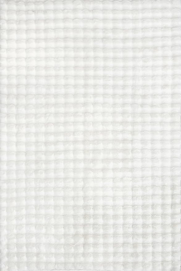 nuLOOM Jeni Off White Checkered Washable Area Rug - Image 3