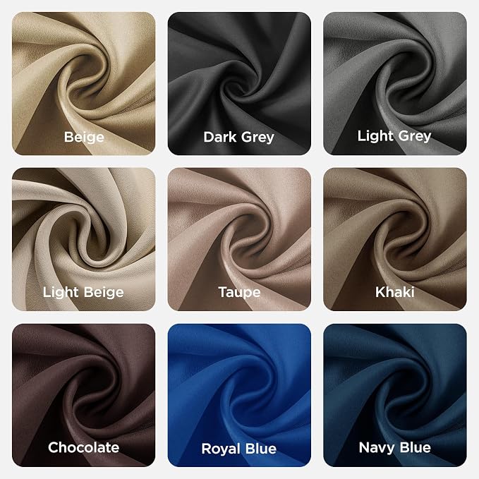 Joydeco Blackout Curtains 90 Inch Length 2 Panels Set, Thermal Insulated Long - Image 9