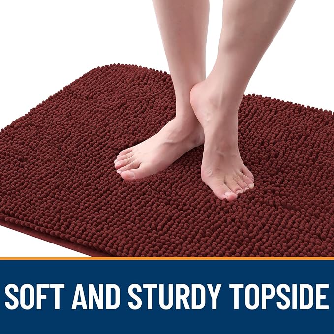 OLANLY Dog Door Mat for Muddy Paws 59x32, Super Absorbent Chenille Mud Mat | - Image 4