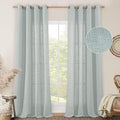 Living Room Linen Curtains 95 Inch by LAMIT