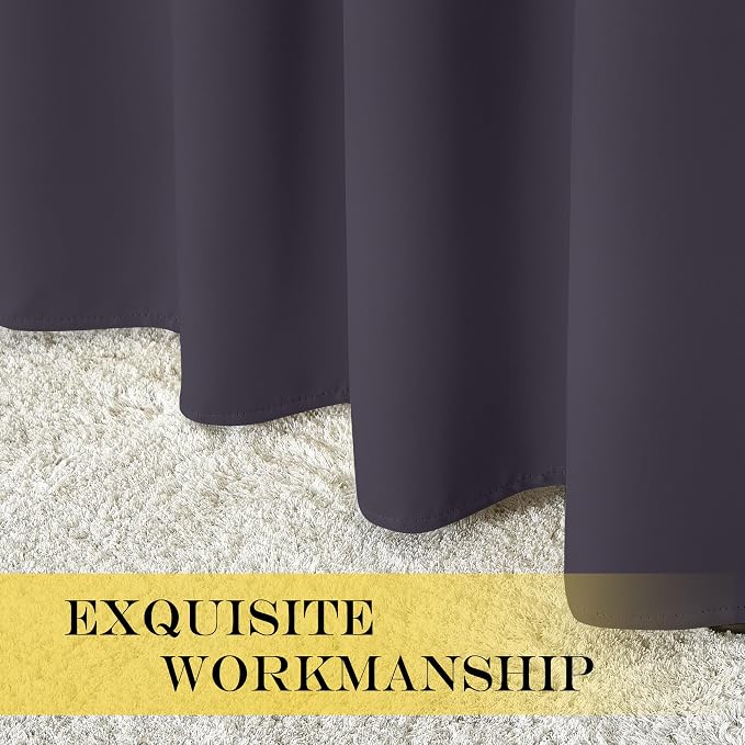 NICETOWN Bedroom Curtain Room Darkening Drapery 102 inches Length - Image 6