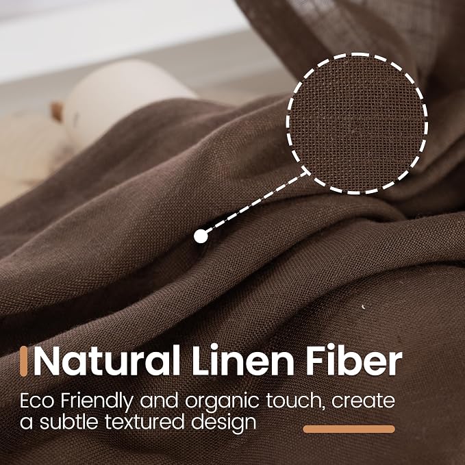 BGment 96 Inches Long Linen Curtains - Image 3