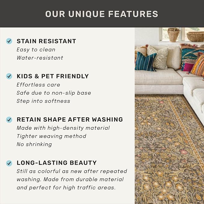 Washable 3x20 Extra Long Runner Rug - Image 5