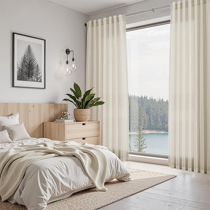 Vanilla Linen Curtains 120 Inches Long - Image 7