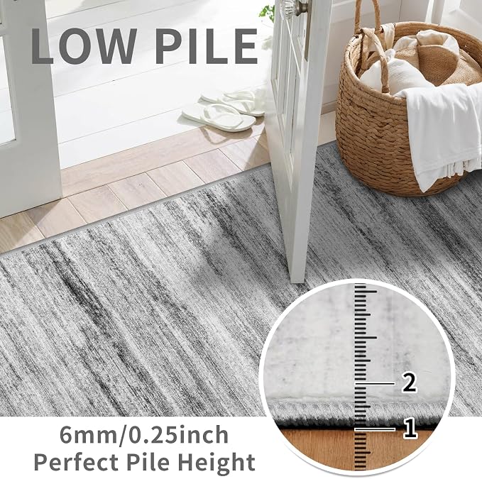 3x7 Washable Runner Rug for Family: Easy-to-Clean Runners for Hallway Entryway - Image 2
