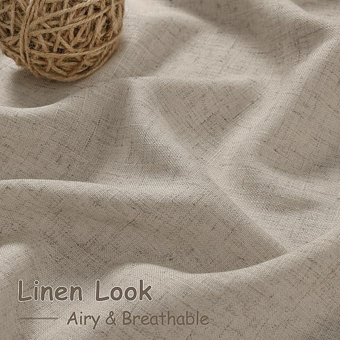 Modern Farmhouse Linen Curtains 96 Inches Long - Image 4