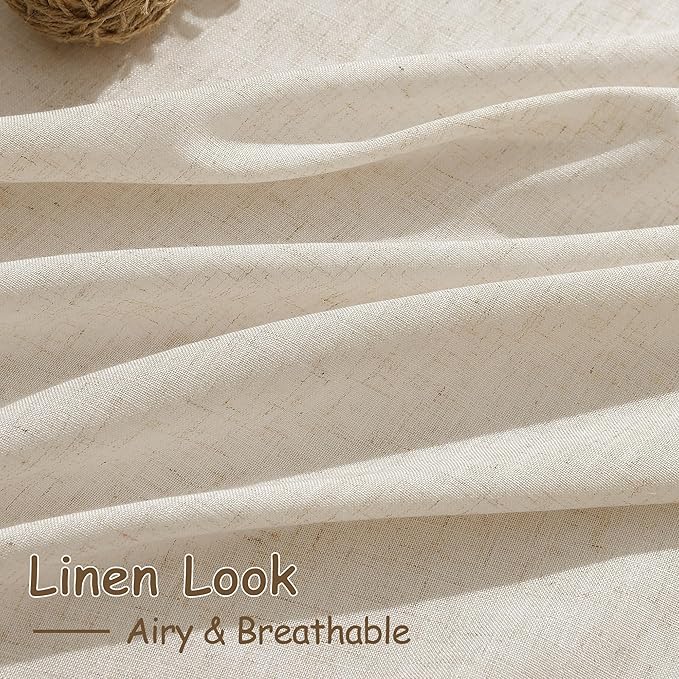 Extra Long Linen Curtains 122 Inch Length - Image 4