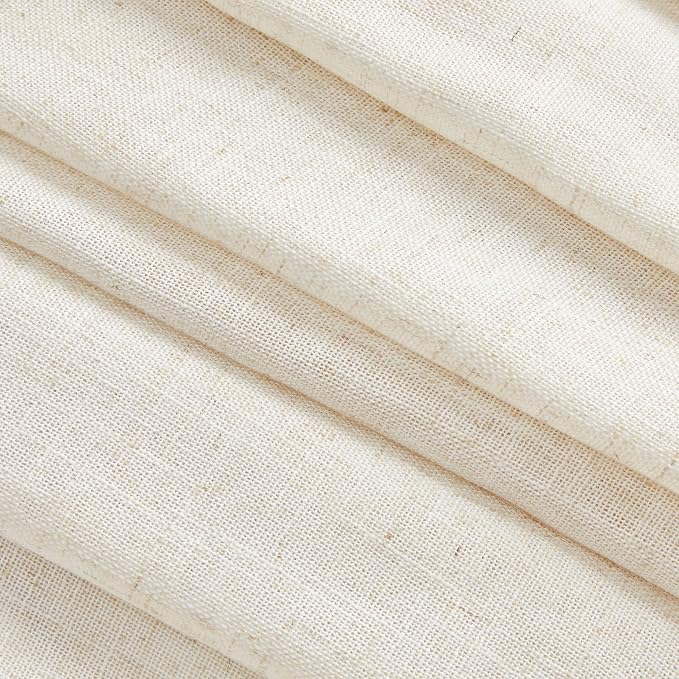 MYSKY HOME Boho Curtains 72 Inch Length, Linen Blend Drapes - Image 6