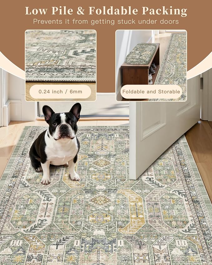 Madane Hallway Runner Rug 2x8 Washable Kitchen Rugs Non-Slip, Soft Ultra-Thin - Image 6