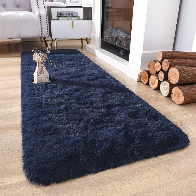 Chicrug Soft Runner Rug for Bedroom Living Room Plush Fluffy Rug 2x10 | Shag - Image 3