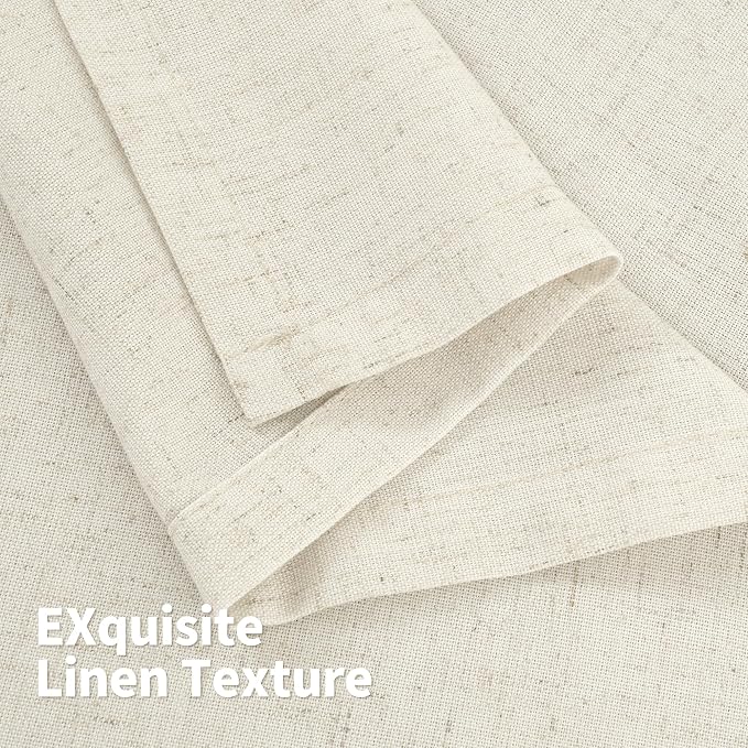 YoungsTex Extra Long Linen Curtains 95 Inch Length - Image 8