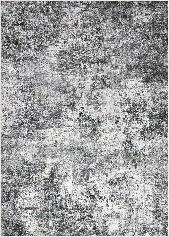 DMOYEST Area Rug Living Room Rugs 10x14 Washable Abstract Grey Carpet | Neutral - Image 10
